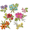 Sizzix Thinlits Die Set 14PK Brushstroke Flowers Mini by Tim Holtz