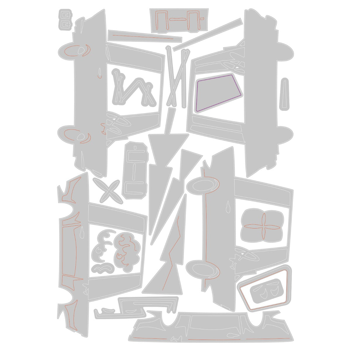 Sizzix Thinlits Die Set 25PK - Road Trip Colorize by Tim Holtz