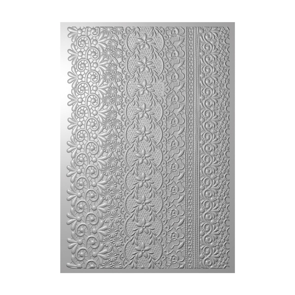 Sizzix 3-D Textured Impressions A5 Embossing Folder €“ Lace by Eileen ...