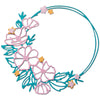Sizzix Thinlits Die Set 7PK Floral Round by Lisa Jones