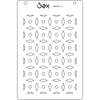Sizzix A6 Layered Stencils 4PK Geo Crystals