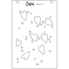 Sizzix A6 Layered Stencils 4pk Mark Making Hearts by Kath Breen