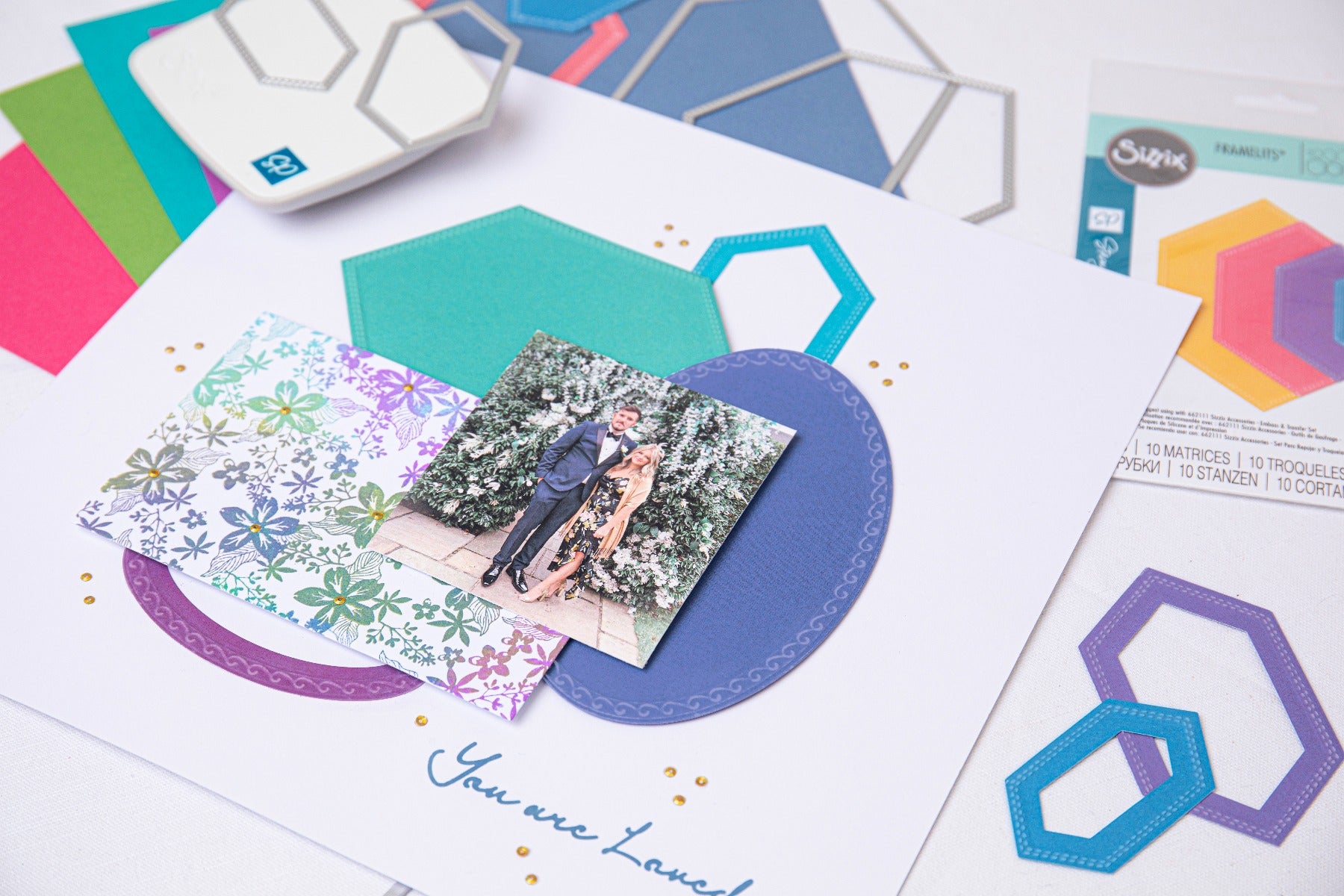 Sizzix Framelits Die Set 10PK - Fanciful Framelits, Belinda Stitched H ...