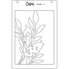 Sizzix A6 Layered Stencils 4PK Cosmopolitan, Frond by Stacey Park