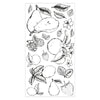 Sizzix Clear Stamps Set 19pk Botanical Fruit by Lisa Jones
