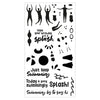 Sizzix Clear Stamps Set 29PK Synchronized Swimmers by Catherine Pooler