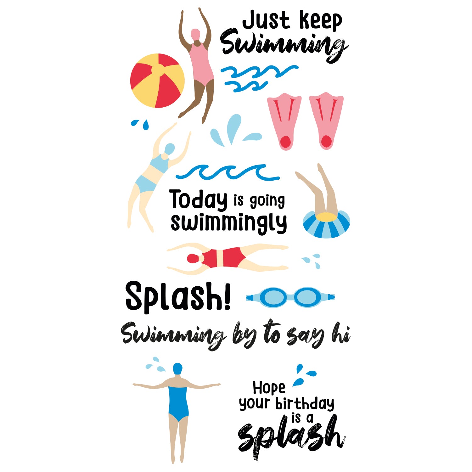 sizzix-clear-stamps-set-29pk-synchronized-swimmers-by-catherine-pooler