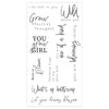 Sizzix Clear Stamps Set 10PK Born to Bloom