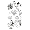 Sizzix Clear Stamps Set 15PK Ocean Elements