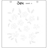 Sizzix Layered Stencil 4PK Watercolour Flowers & Lattice by Eileen Hull