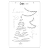 Sizzix A5 Clear Stamps Set 16PK w/Stencil - Cosmopolitan Christmas, Merry and Light by Stacey Park
