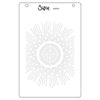 Sizzix A6 Stencil 1PK Cosmopolitan, Shine Bright #2 by Stacey Park