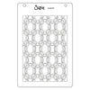 Sizzix A6 Stencil 1PK Cosmopolitan, Golden Rings #2 by Stacey Park