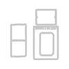 Sizzix A5 Clear Stamps 17PK w/4PK Framelits Die - Forever Journal Essentials by 49 and Market