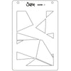 Sizzix A6 Stencil 2pk Cosmopolitan Down the Line 2 by Stacey Park