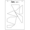 Sizzix A6 Stencil 2pk Cosmopolitan Down the Line 2 by Stacey Park