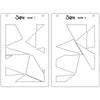 Sizzix A6 Stencil 2pk Cosmopolitan Down the Line 2 by Stacey Park