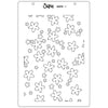 Sizzix A5 Stencil 2PK Cosmopolitan, Petals Adornment by Stacey Park