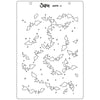 Sizzix A5 Stencil 2PK Cosmopolitan, Petals Adornment by Stacey Park