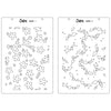Sizzix A5 Stencil 2PK Cosmopolitan, Petals Adornment by Stacey Park