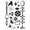 Sizzix Studio Stamps Set 15PK / 3PK Stencil- Retro by Vic Hollins