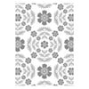 Sizzix Multi Level Textured Impressions A5 Embossing Folder Floral Damask by Eileen Hull