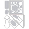 Sizzix Thinlits Die Set 10pk Floral Pocket and Paperclips by Eileen Hull