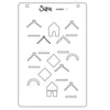 Sizzix A6 Layered Stencils 4pk Good Place to land by Catherine Pooler