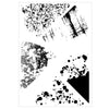Sizzix A5 Clear Stamps 5pk w 6pk Framelits Build a Burst Painterly by 49 and Market