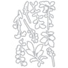 Sizzix Framelits 9pk Die Set Fine Stems 02 by 49 and Market