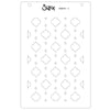 Sizzix A6 Stencil 4pk Textures From Afar 2 by Stacey Park