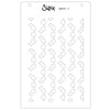 Sizzix A6 Stencil 4pk Textures From Afar 2 by Stacey Park