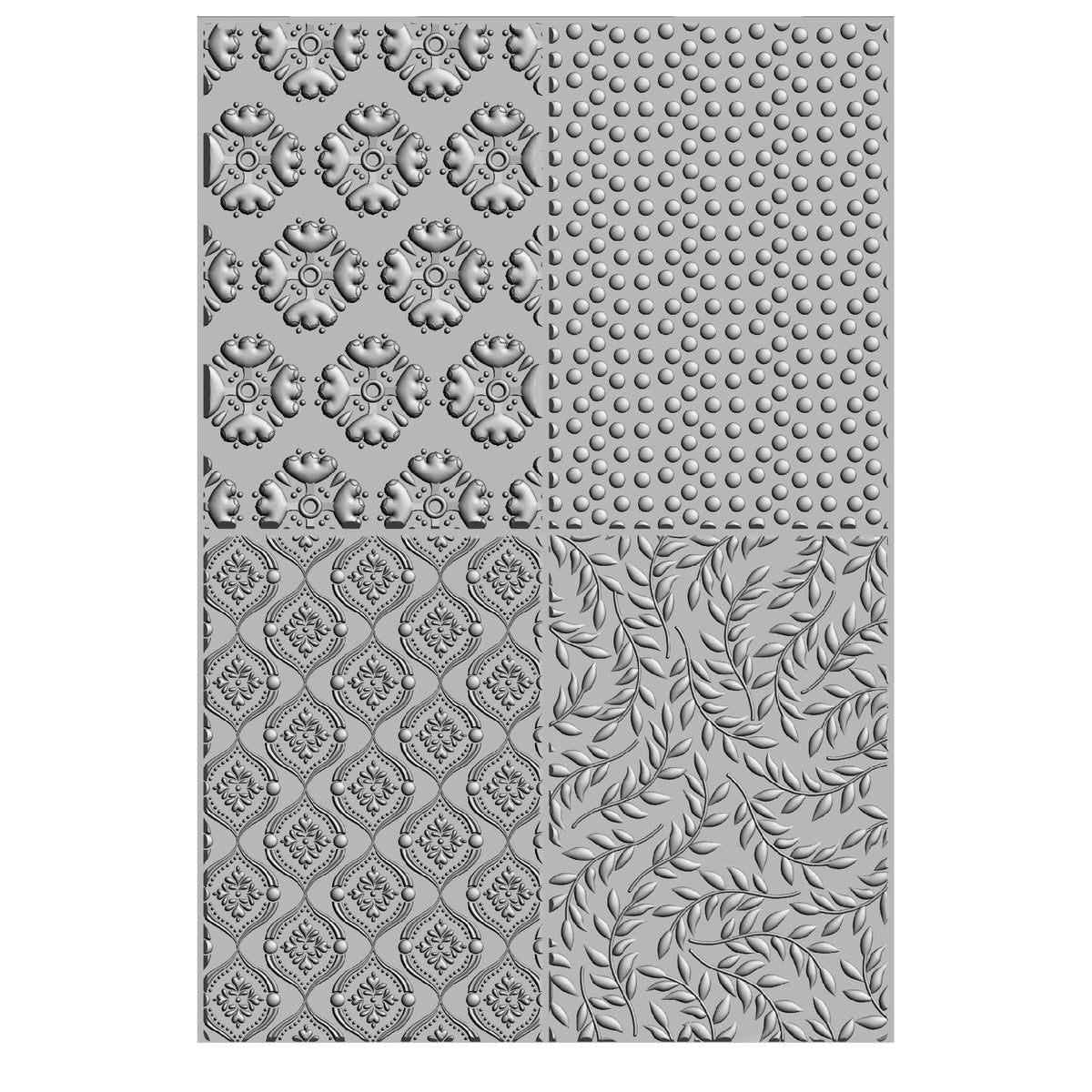 Sizzix 3-D Textured Impressions Embossing Folder - Posh Patterns by Ca ...