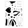 Sizzix A5 Clear Stamps Set 30PK - Up and Away by Catherine Pooler