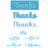 Sizzix Thinlits Die Set 8pk Take Twos Thanks Sentiment by Stacey Park