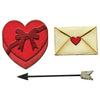 Sizzix 2D TF Embossing Folder w 8pk Thinlits Set Vault Side Order Love Notes by Tim Holtz