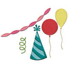 Sizzix 2-D Texture Fades Embossing Folder w/8PK Thinlits Set - Vault Side-Order Celebrate by Tim Holtz