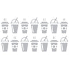 Sizzix 2-D Texture Fades Embossing Folder w/11PK Thinlits Set - Vault Side-Order Fresh Brewed by Tim Holtz