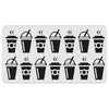 Sizzix 2-D Texture Fades Embossing Folder w/11PK Thinlits Set - Vault Side-Order Fresh Brewed by Tim Holtz