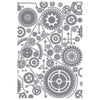 Sizzix Multi Level Textured Impressions Embossing Folder - Vault Gears by Tim Holtz