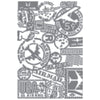 Sizzix Multi Level Textured Impressions Embossing Folder - Vault Airmail by Tim Holtz