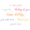 Sizzix Thinlits Die Set 11PK - Common Greetings by Letters by Shells