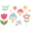 Sizzix Thinlits Die Set 25PK - Happy Florals  by Letters by Shells