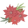 Sizzix Clear Stamps Set 16PK w/7PK Framelits - Poinsettia Trio by 49 and Market
