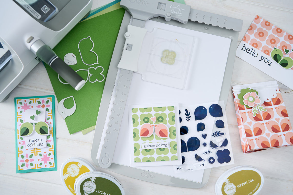 Sizzix Clear Stamps Set 15PK - Print & Pattern Birds & Blooms #1 by Ca ...