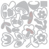 Sizzix Thinlits Die Set 25PK - Happy Florals  by Letters by Shells