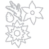 Sizzix Clear Stamps Set 16PK w/7PK Framelits - Poinsettia Trio by 49 and Market