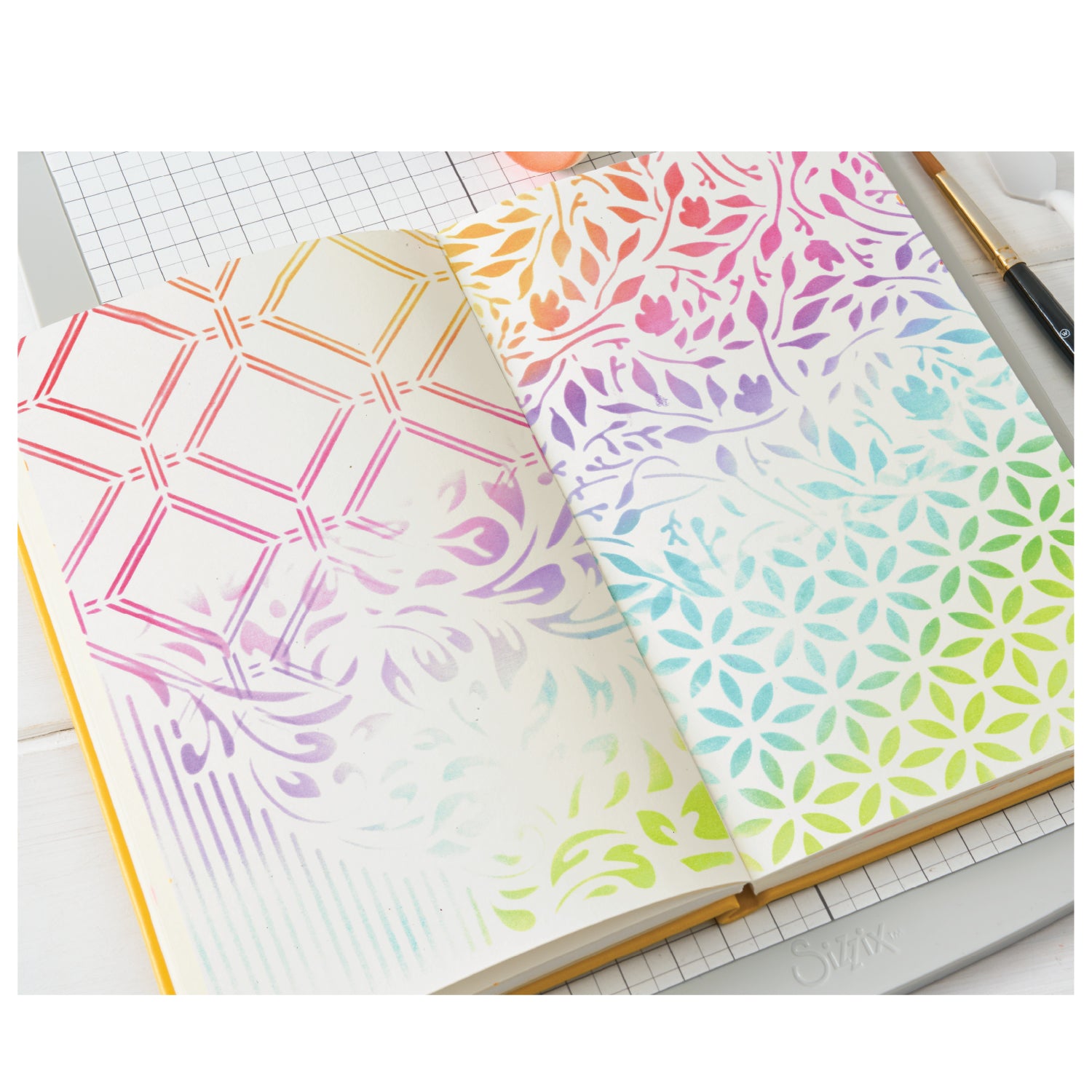 sizzix-studio-layered-stencils-4pk-backgrounds-by-willow-wolfe