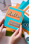 Sizzix Thinlits Die Set 10pk Take Twos Hello Sentiment by Stacey Park