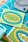Sizzix Thinlits Die Set 8pk Take Twos Thanks Sentiment by Stacey Park